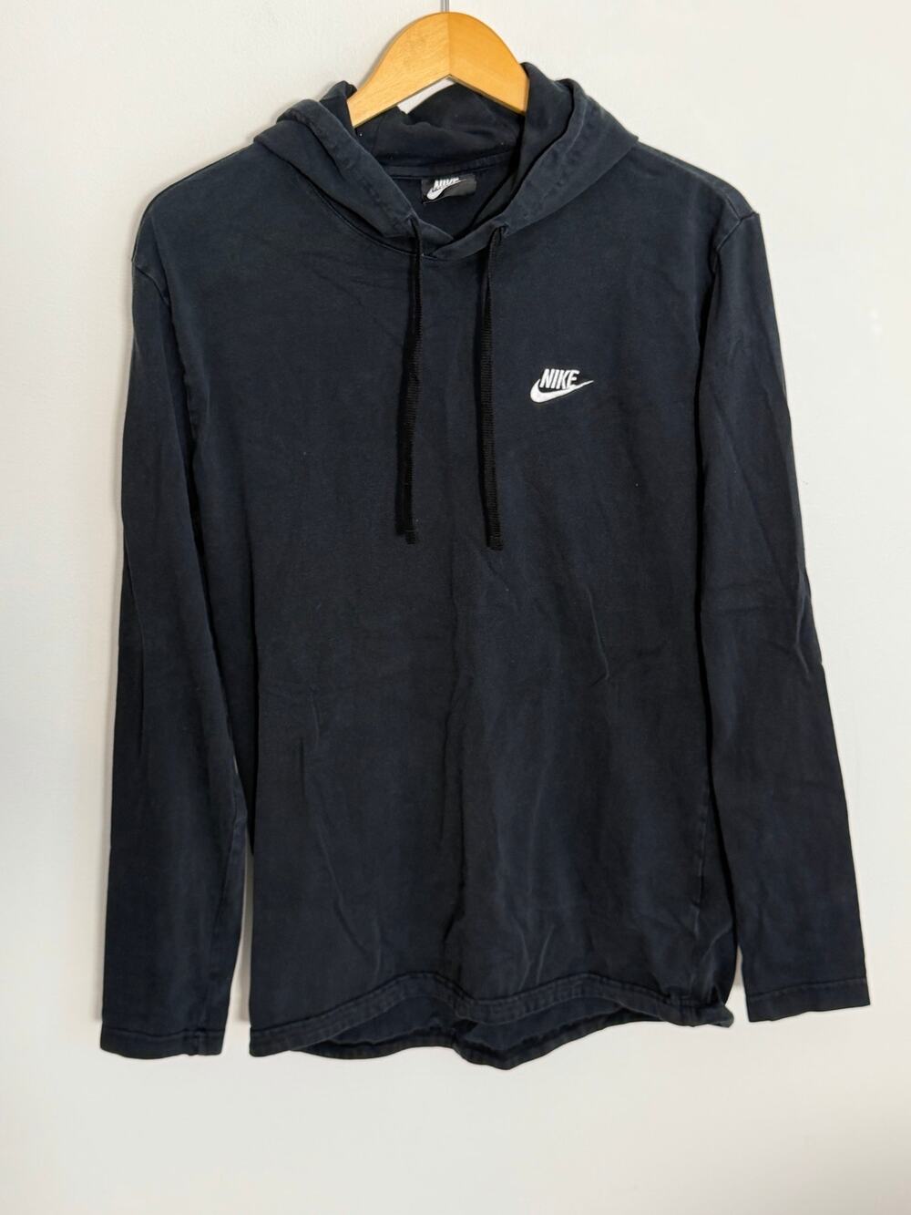 Nike Black Long Sleeve Light weight Hoodie size LT